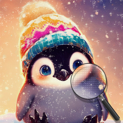 Little Penguin with Woolen Hat Diamond Painting