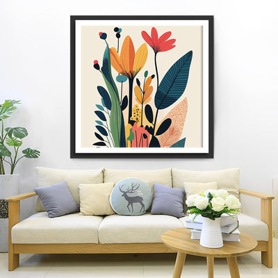Little Simple Flowers and Leaves Diamond Painting