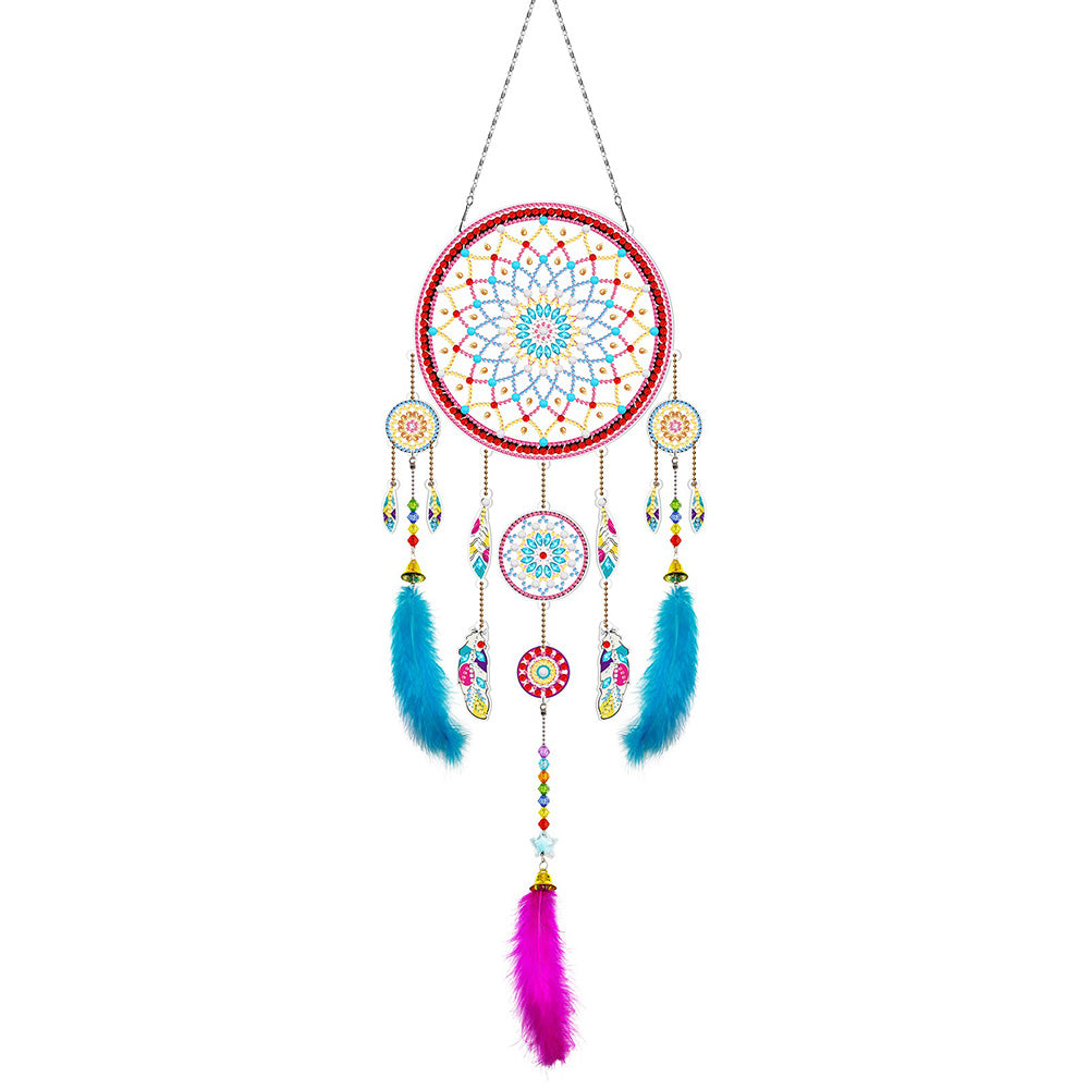 Lotus Dreamcatcher 2D Flat Hanging Diamond Painting Kits