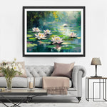 Lotus in the Summer Pond Diamond Painting
