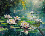 Lotus in the Summer Pond Diamond Painting