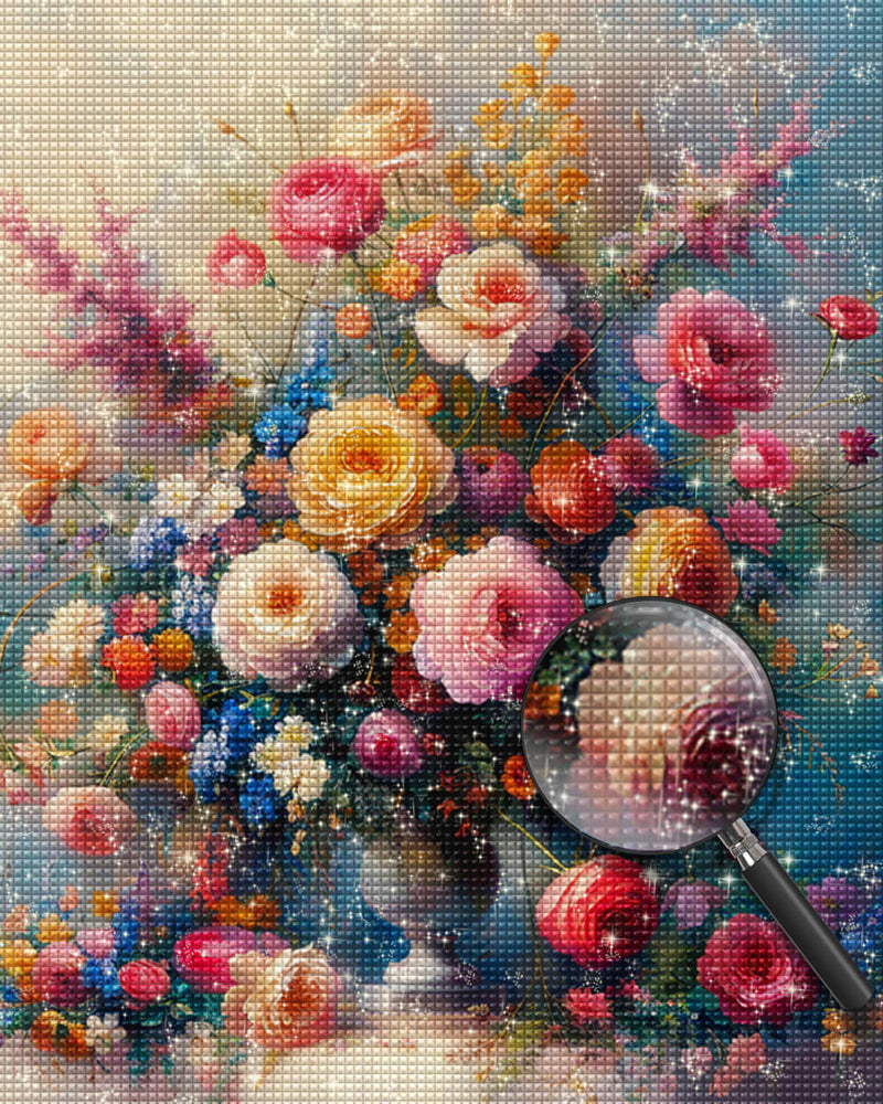 Lush Peony Blossoms Diamond Painting