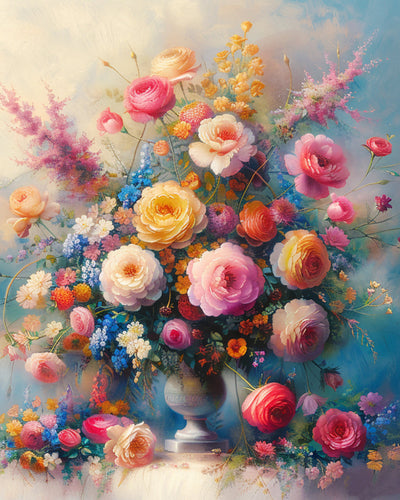 Lush Peony Blossoms Diamond Painting