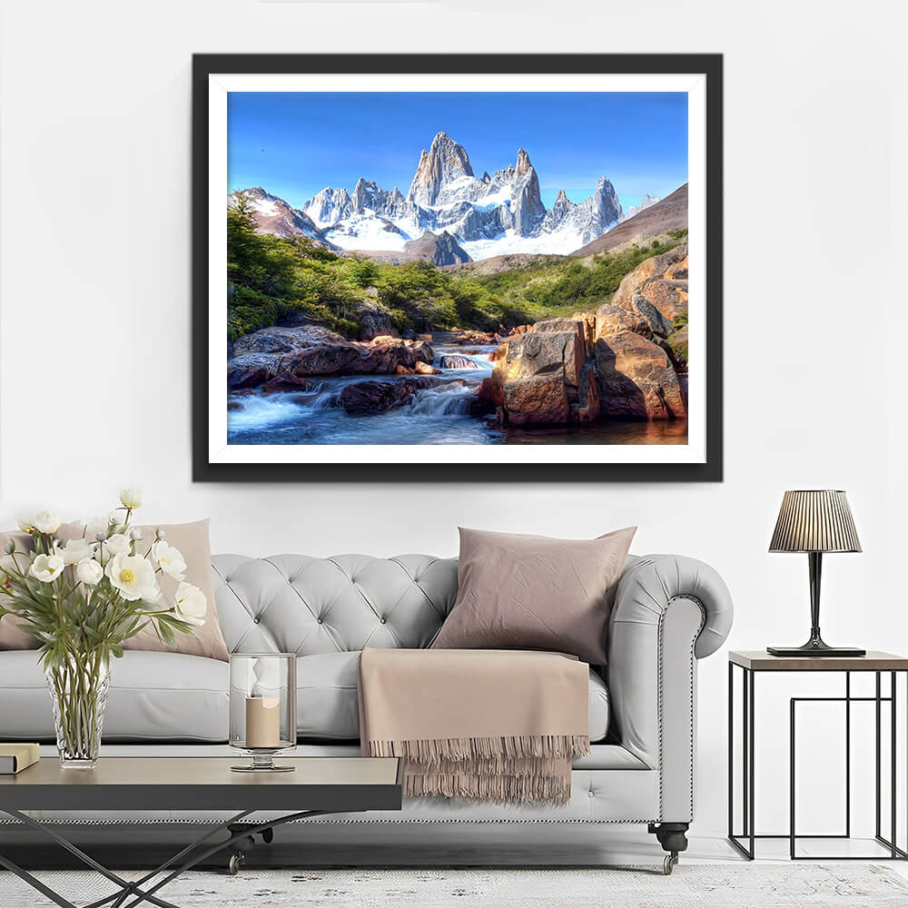 Magnificent Rivers and Mountains Diamond Painting