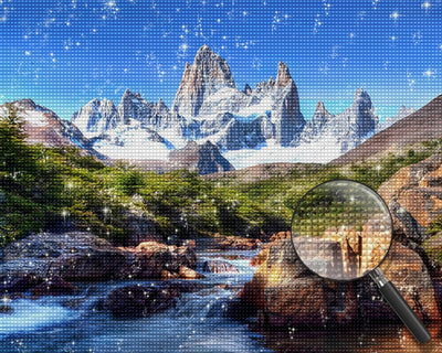 Magnificent Rivers and Mountains Diamond Painting