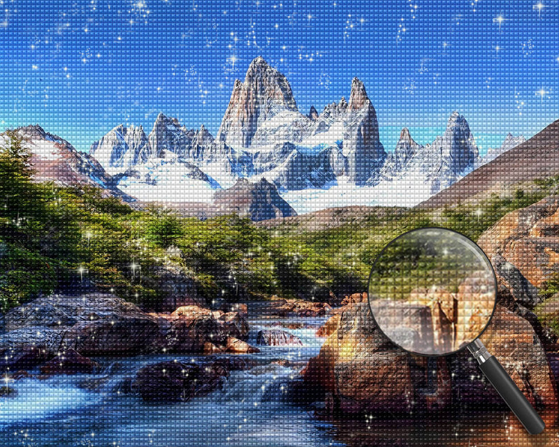 Magnificent Rivers and Mountains Diamond Painting