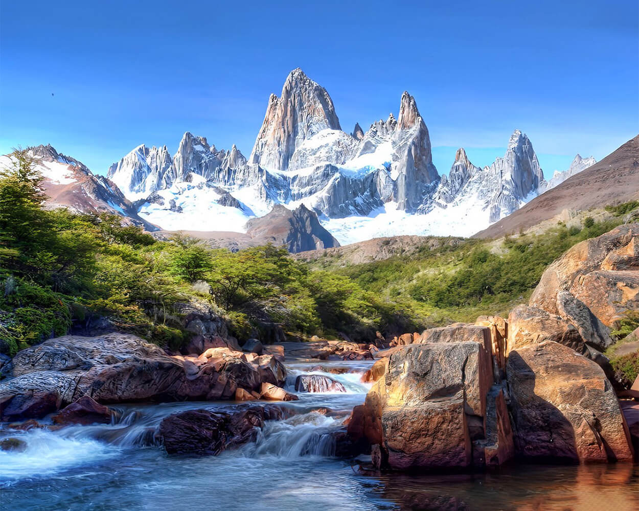 Magnificent Rivers and Mountains Diamond Painting