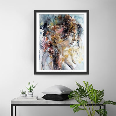 Melancholic Sexy Woman Diamond Painting