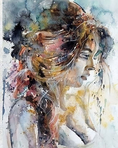 Melancholic Sexy Woman Diamond Painting
