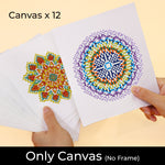 Mindful Mandala 12Pcs - Mini Diamond Painting Kit