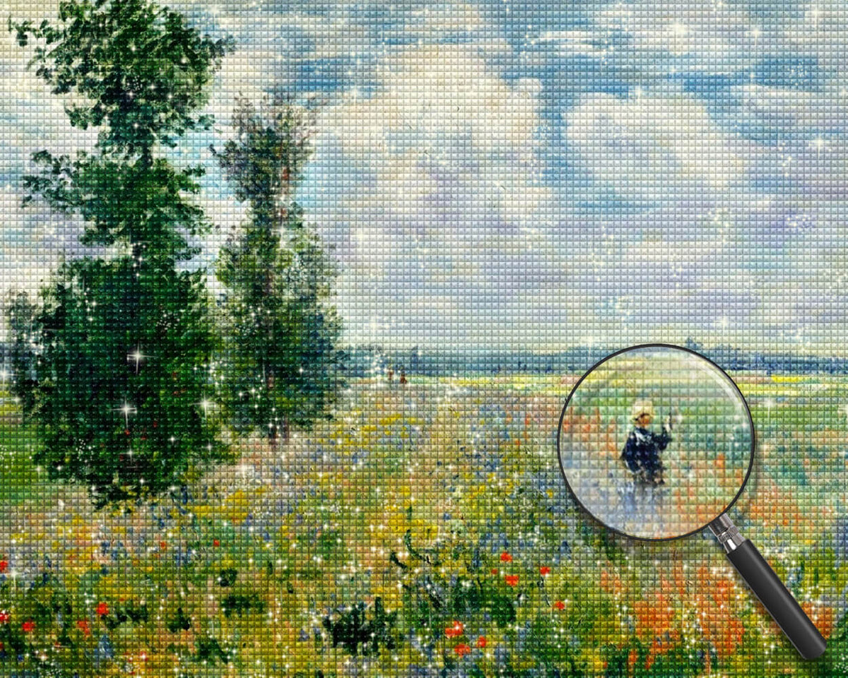 Monet Poppy Field Diamond Painting
