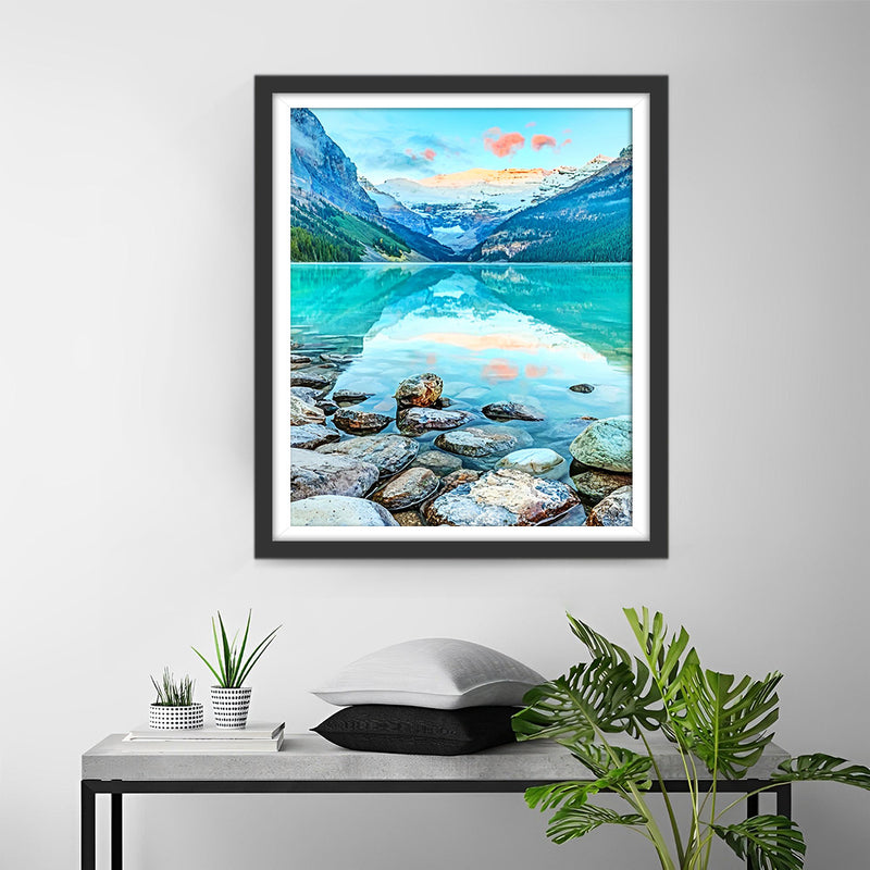 Mountain and Clear Lake Diamond Painting