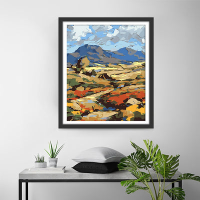 Mountains in Oil Painting Style Diamond Painting