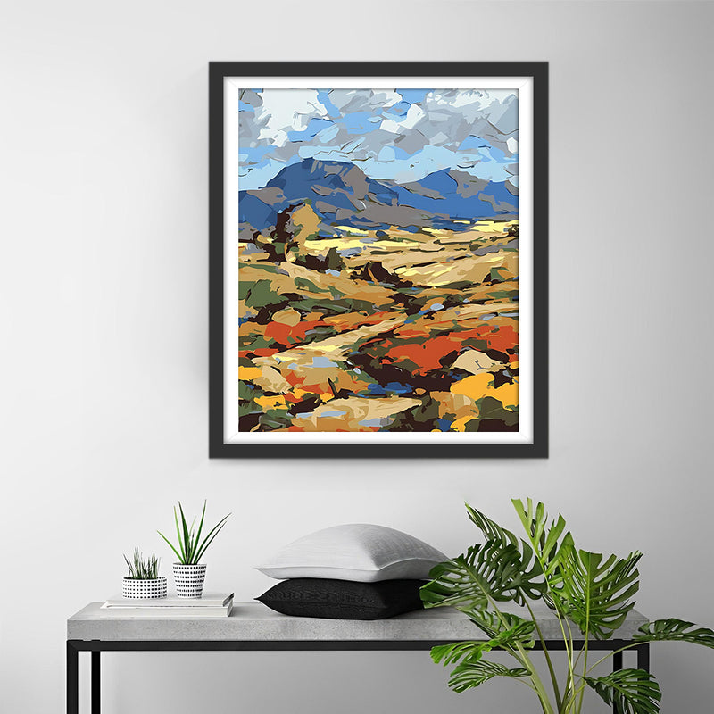 Mountains in Oil Painting Style Diamond Painting