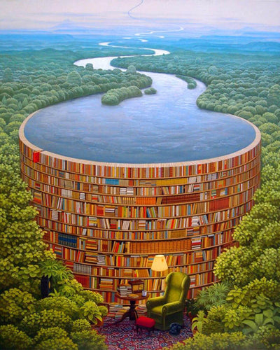 Ocean of Books Diamond Painting