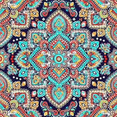 Ornate Floral Texture Mandala Diamond Painting
