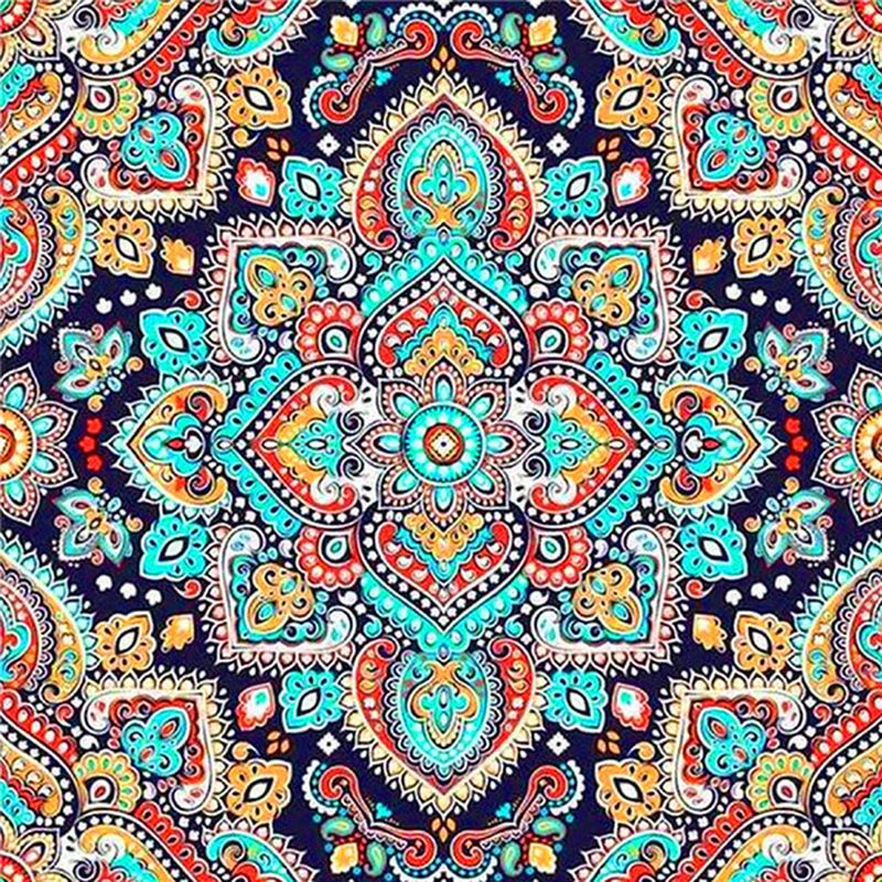 Ornate Floral Texture Mandala Diamond Painting