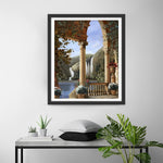 Palace and Waterfall Diamond Painting