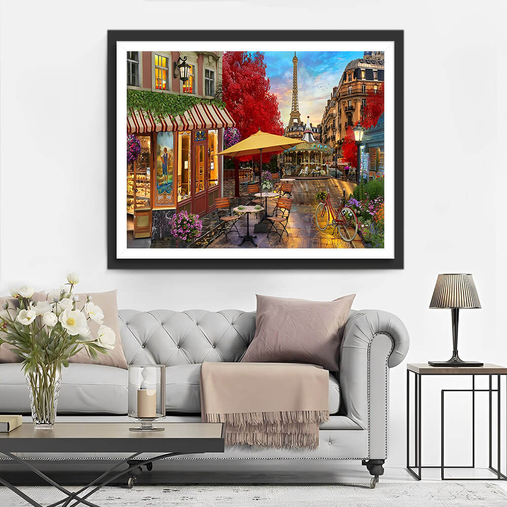 Paris City Street Diamond Painting