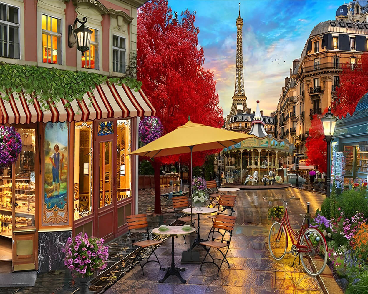 Paris City Street Diamond Painting