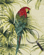 Parrot and Leaves Diamond Painting