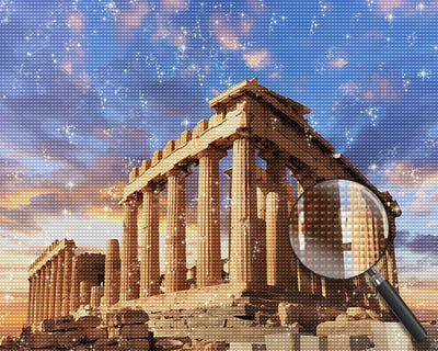 Parthenon Temple on the Acropolis Diamond Painting