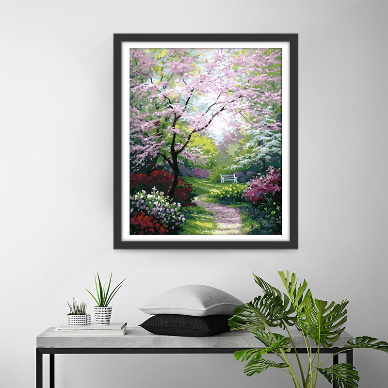 Path in the Spring Forest Diamond Painting