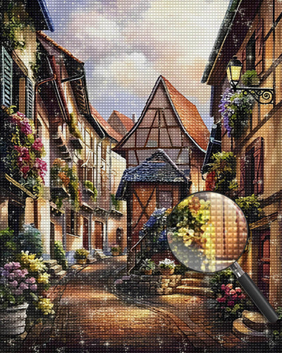 Peaceful European Town Diamond Painting