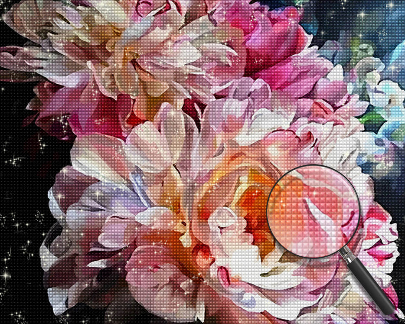 Peonies in Full Bloom Diamond Painting