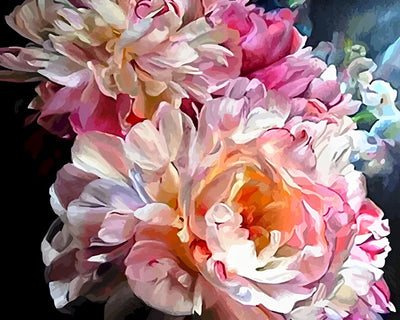 Peonies in Full Bloom Diamond Painting