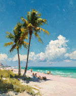 People on Vacation at Seaside Diamond Painting