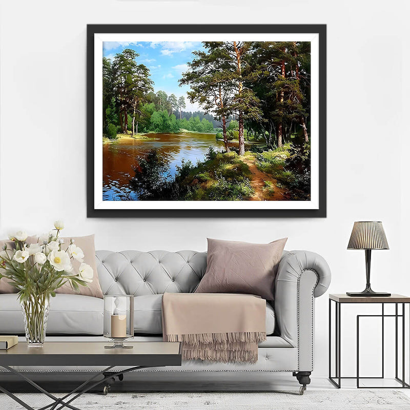 Pine Forest Diamond Painting