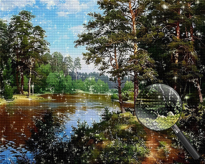 Pine Forest Diamond Painting