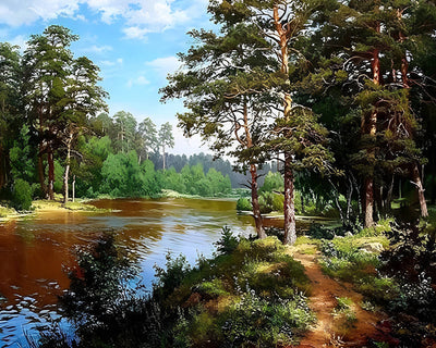 Pine Forest Diamond Painting