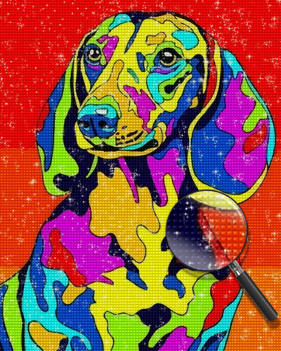Pop Art Dachshund Diamond Painting