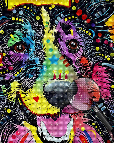 Pop Art Dog Diamond Painting