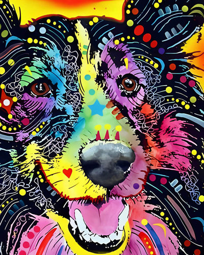 Pop Art Dog Diamond Painting