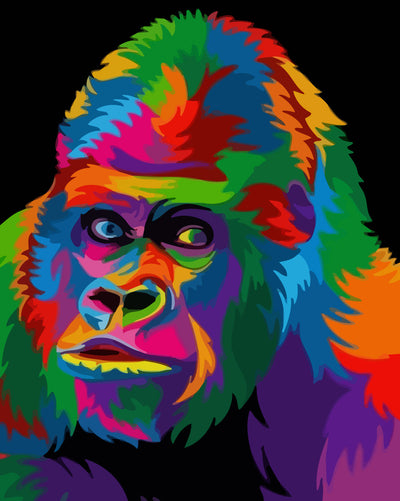 Pop Art Gorilla Diamond Painting