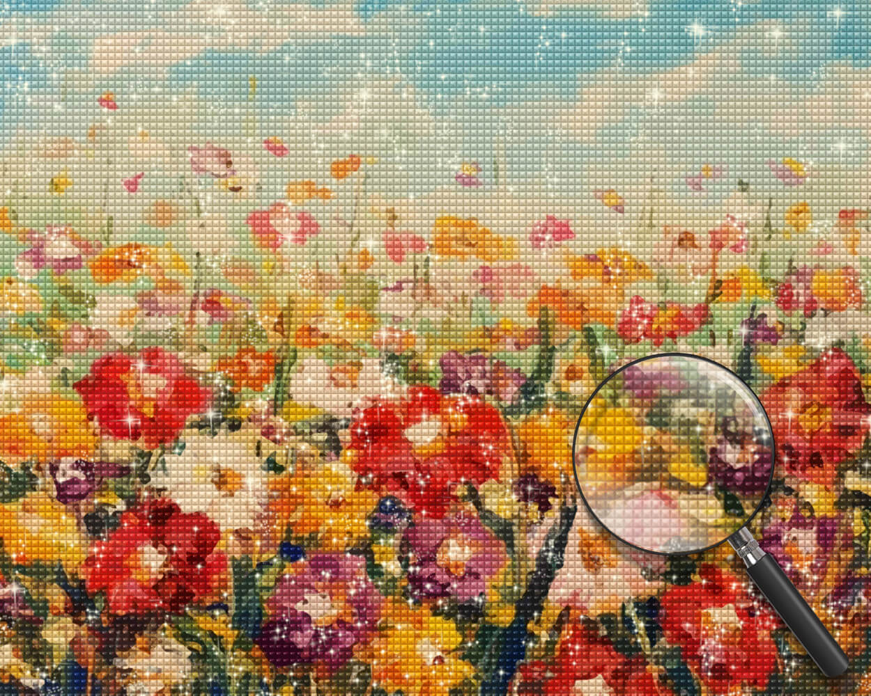 Poppies Field Diamond Painting