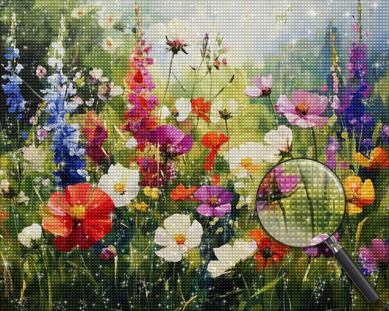 Poppies in the Wild Diamond Painting
