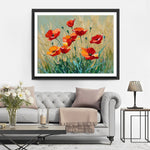 Poppies in Wheat Fields Diamond Painting