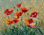 Poppies in Wheat Fields Diamond Painting