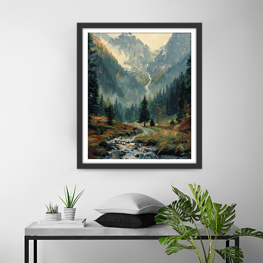 Quiet Mountains and Forests Diamond Painting