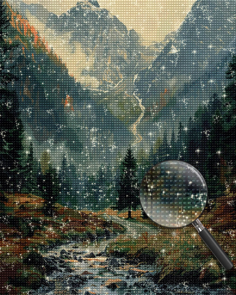 Quiet Mountains and Forests Diamond Painting