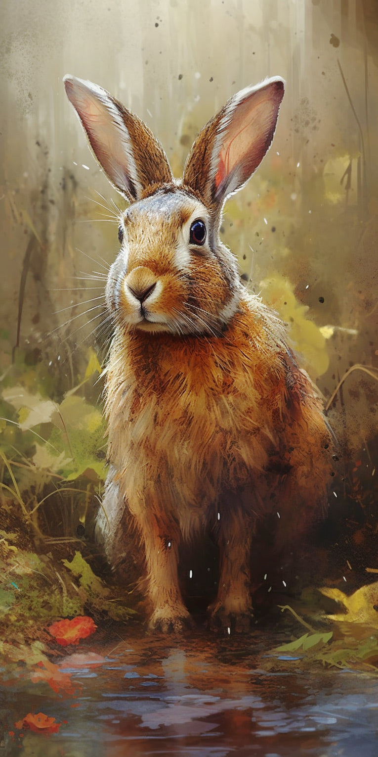 Rabbit by the Water Diamond Painting
