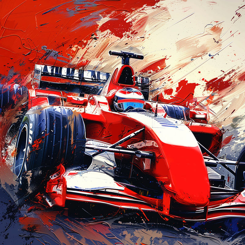 Red Racing Car Diamond Painting