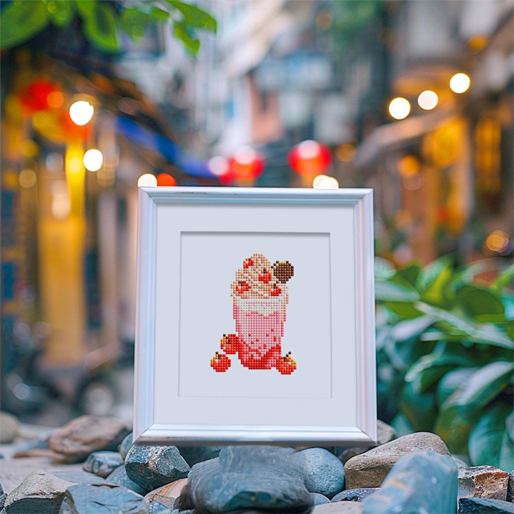 Refreshing Summer Juice 12Pcs - Mini Diamond Painting Kit