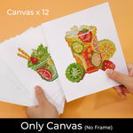 Refreshing Summer Juice 12Pcs - Mini Diamond Painting Kit
