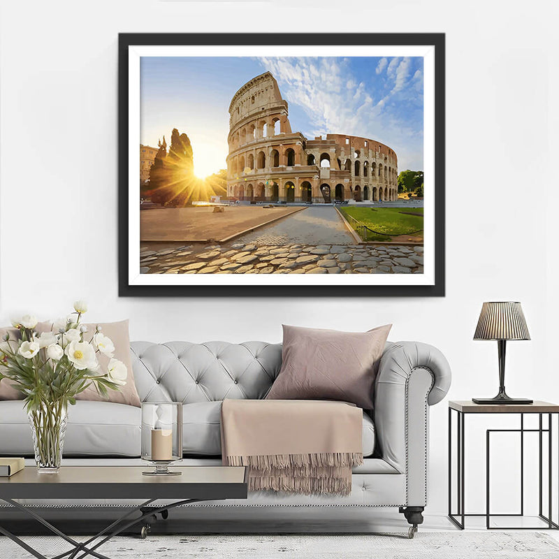 Roman Colosseum at Sunset Diamond Painting