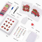 Romantic Red Valentine's Day 12Pcs - Mini Diamond Painting Kit